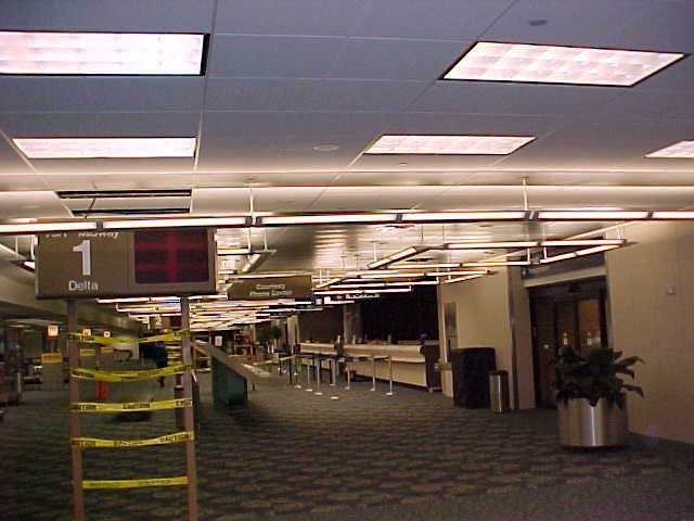Commercial service area ceiling installation
