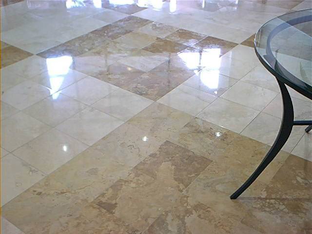 Polished interior flooring finish