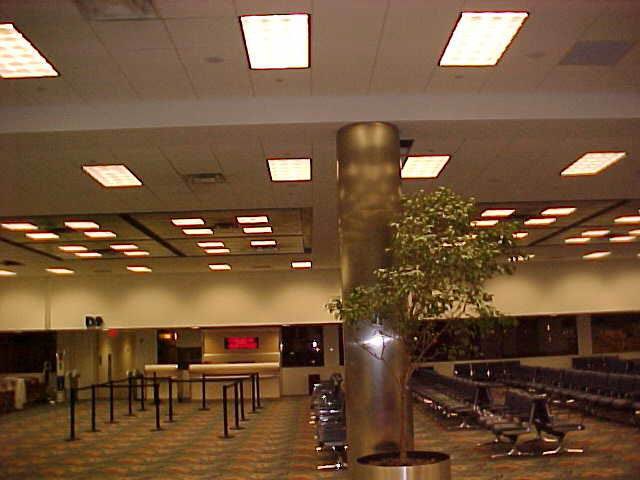 Column covers coordinated with ceiling finishes
